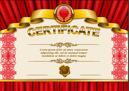 Vector certificate template exquisite vector 01