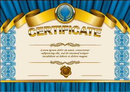 Vector certificate template exquisite vector 11