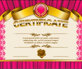 Vector certificate template exquisite vector 12