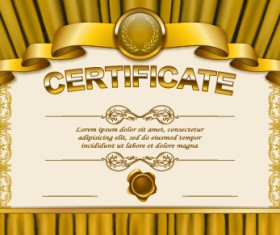 Vector certificate template exquisite vector 02