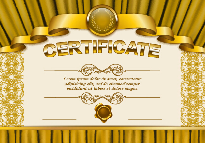 Vector certificate template exquisite vector 02