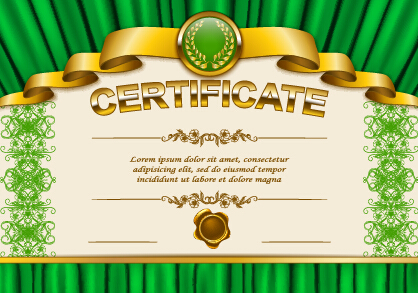 Vector certificate template exquisite vector 03
