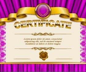 Vector certificate template exquisite vector 04