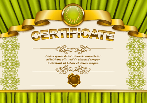 Vector certificate template exquisite vector 05