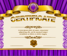 Vector certificate template exquisite vector 06