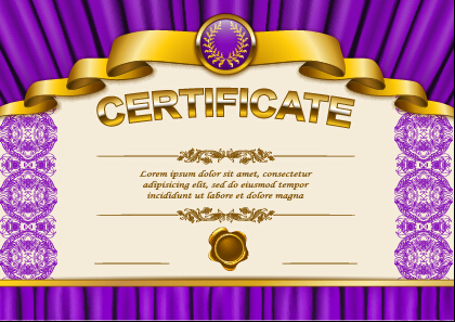 Vector certificate template exquisite vector 06