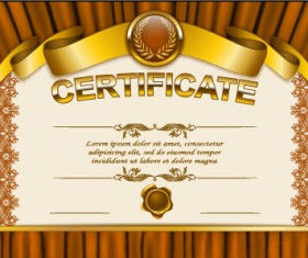 Vector certificate template exquisite vector 08