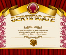 Vector certificate template exquisite vector 09