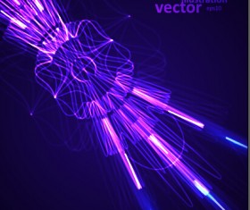 Colored rays abstract vector illustration 04
