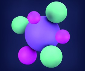 Creative 3d sphere vector illustration material 01