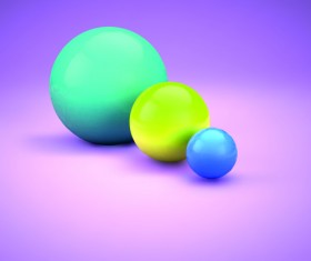 Creative 3d sphere vector illustration material 03