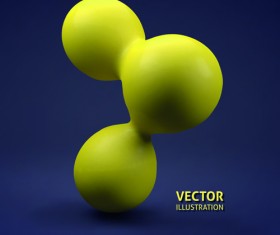Creative 3d sphere vector illustration material 05