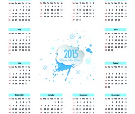 Creative calendar 2015 vector design set 10