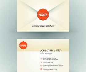 Creative cards business media vector set 01