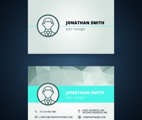 Creative cards business media vector set 02