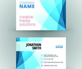 Creative cards business media vector set 04