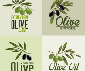 Creative olive oil logos vectors