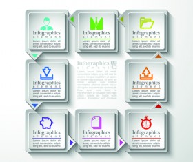 Creative paper infographics vector art 03