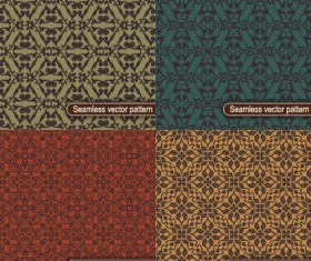 Decorative vintage floral seamless vector pattern 01