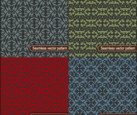 Decorative vintage floral seamless vector pattern 03