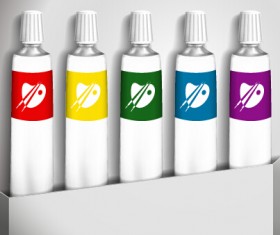 Different dyestuff paints vector material 02