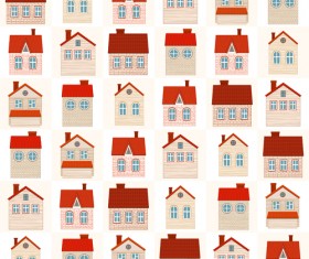 Different house set vector 03