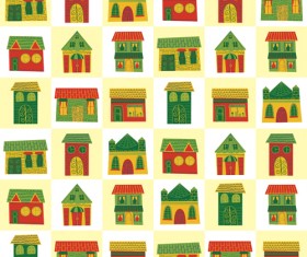 Different house set vector 06