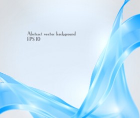 Dynamic transparent blue ribbon vector background 01