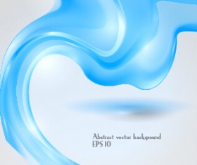 Dynamic transparent blue ribbon vector background 02