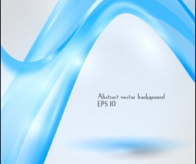 Dynamic transparent blue ribbon vector background 03