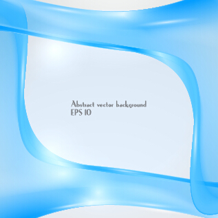 Dynamic transparent blue ribbon vector background 04