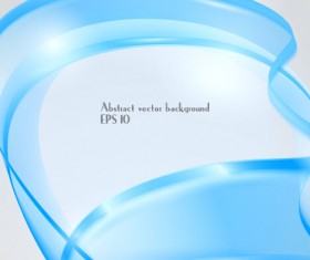 Dynamic transparent blue ribbon vector background 07
