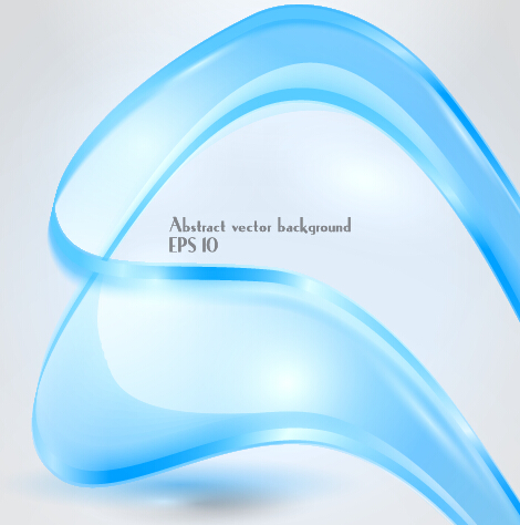 Dynamic transparent blue ribbon vector background 08