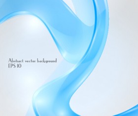 Dynamic transparent blue ribbon vector background 09