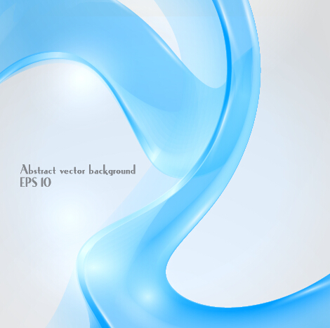 Dynamic transparent blue ribbon vector background 09