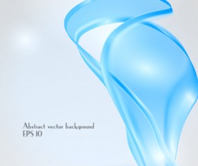 Dynamic transparent blue ribbon vector background 10