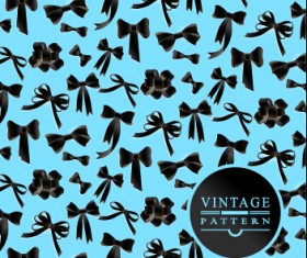 Exquisite bow vector seamless pattern vector 02