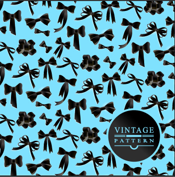 Exquisite bow vector seamless pattern vector 02