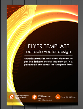 Exquisite magazine cover design vector set 01