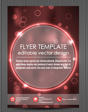 Exquisite magazine cover design vector set 03