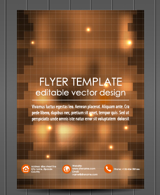 Exquisite magazine cover design vector set 04