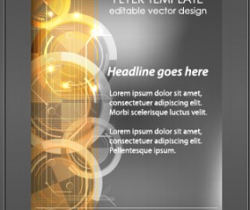 Exquisite magazine cover design vector set 06