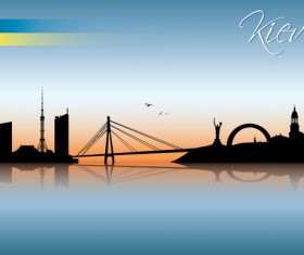 Famous cities silhouette creative vector 02