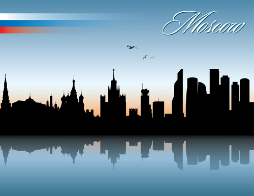 Famous cities silhouette creative vector 03