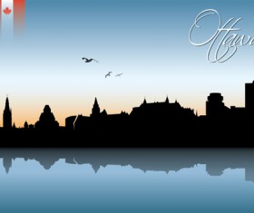 Famous cities silhouette creative vector 04