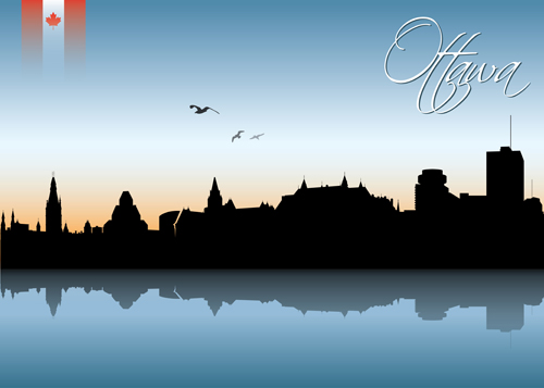 Famous cities silhouette creative vector 04