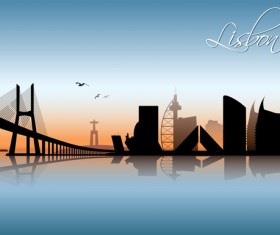 Famous cities silhouette creative vector 05