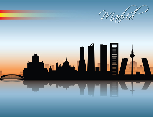Famous cities silhouette creative vector 07