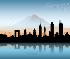Famous cities silhouette creative vector 08