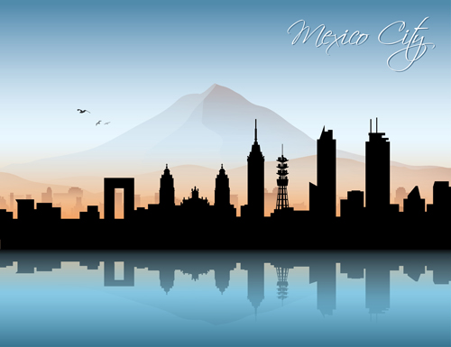 Famous cities silhouette creative vector 08
